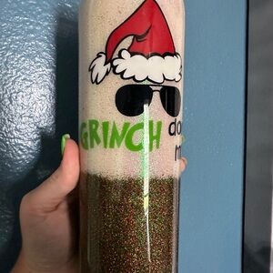 Christmas Grinch don’t kill my vibe tumbler